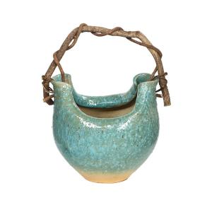 花瓶 陶器 信楽焼 花器 花入 古陶舟形花入 : 彩り屋 - 通販 - Yahoo