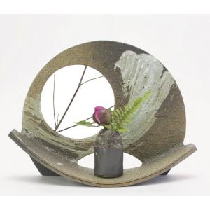 花瓶 陶器 信楽焼 花器 花入 火色小花花瓶 彩り屋 : 彩り屋 - 通販