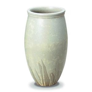 中古 茶道具 花入れ 置用 志野焼き 四方 加藤十右衛門作 志野焼