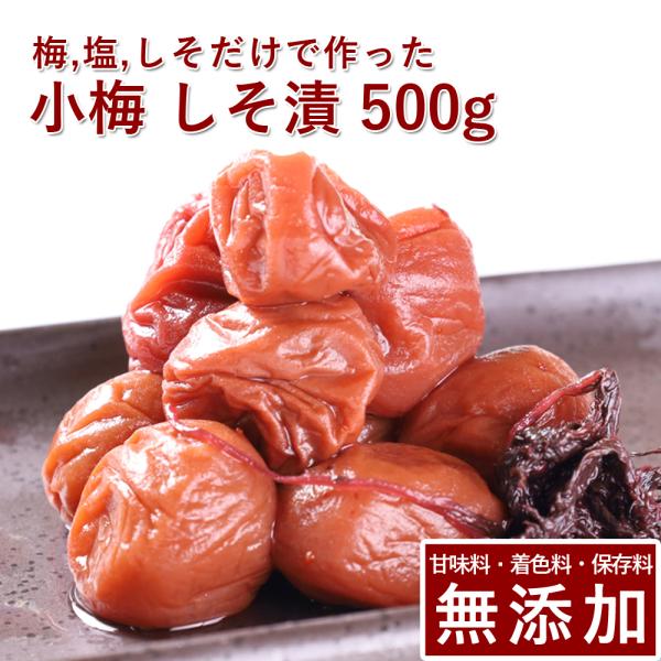 【10%ポイントUP】梅干し 無添加 無農薬 しそ漬 500g 小梅 減塩 紫蘇 国産 ギフト 甘味...