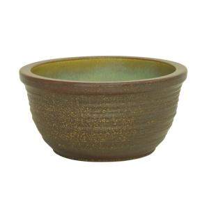 三河焼　陶器　丸壺型めだか鉢　睡蓮鉢　40cm 三河焼 陶器 丸壺型めだか鉢 睡蓮鉢 40cm