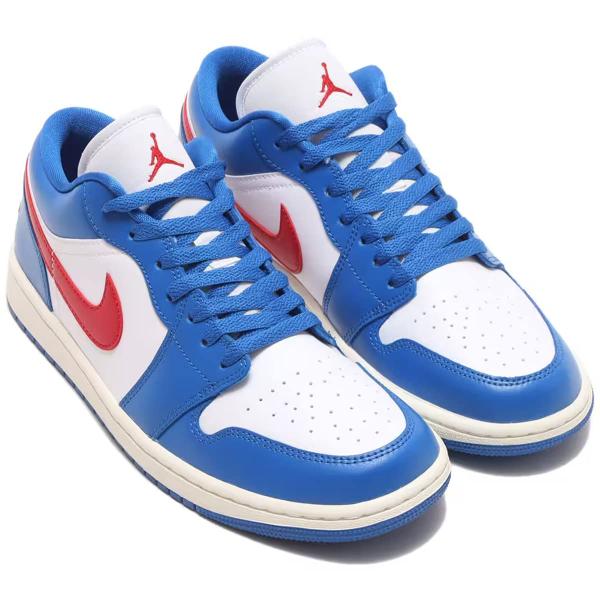 ナイキ エア ジョーダン 1 ロー W AIR JORDAN 1 LOW スポーツブルー/ホワイト/...