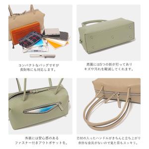 ラクーオ 本革 日本製 レザーミニボストン L...の詳細画像4