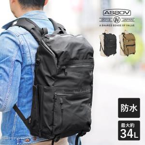 【返品交換無料★】公式ステッカー付き アッソブ AS2OV バックパック リュックサック ラウンドジップ メンズ ウォータープルーフ 141612 1年保証