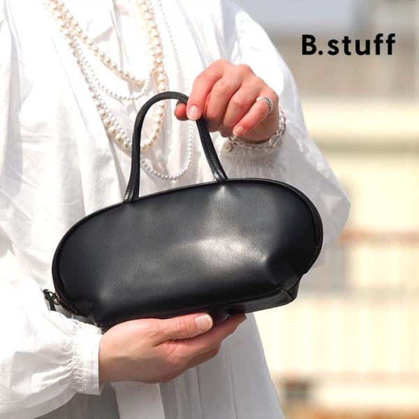 ビースタッフ ハンドバッグ S 黒 本革 B.stuff レディース 1884S フォーマル セミフ...