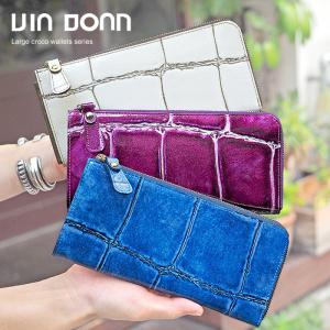 VIADOAN（ヴィアドアン） ラックスクロコ 長財布 L字ファスナー