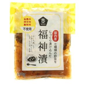 ★6個までなら全国一律送料300円(税込)★ 国内産野菜使用・福神漬 100g ムソー