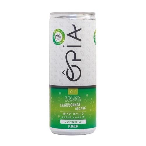 OPIA シャルドネ スパークリングオーガニックノンアルコール(ワインテイスト飲料)缶 250ml ...