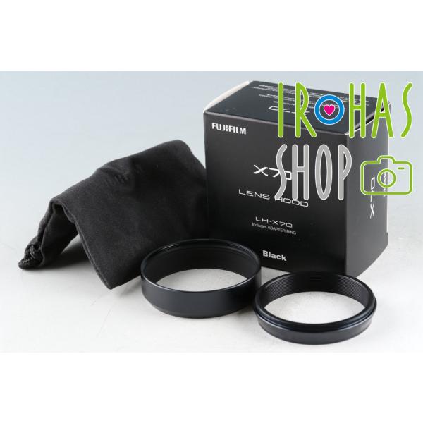 Fujifilm X70 Lens Hood + Adapter Ring With Box #42...