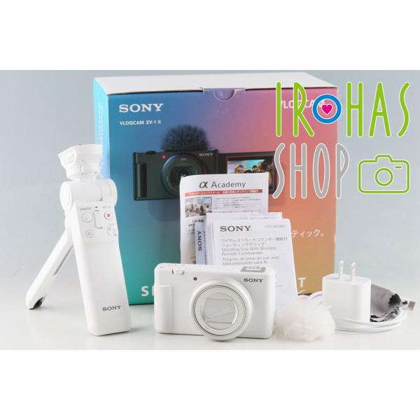 Sony Vlogcam ZV-1M2 White Shooting Grip Kit With B...
