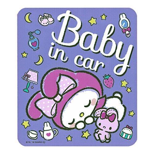 サンリオ マイメロディ Baby in car ドライブサイン ステッカー 日本製 LCS-594