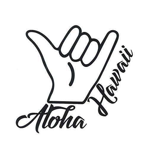 ALOHA Hawaii アロハ ハワイ ステッカー ホワイト×ブラック [ 東洋マーク製作所(To...