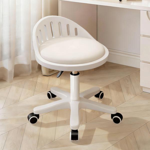 デスクチェア オフィスチェア パソコンチェア 椅子 PUレザー 高さ調節可能 360度回転 静音キャ...