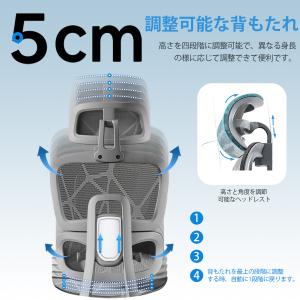 爆買 オフィスチェア メッシュ 人間工学 3D...の詳細画像3