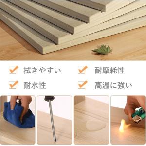 机 デスク コンパクト ホワイト 木製 組み立...の詳細画像2