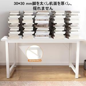 机 デスク コンパクト ホワイト 木製 組み立...の詳細画像4