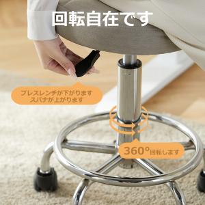 オフィスチェア パソコンチェア 丸椅子 おしゃ...の詳細画像1