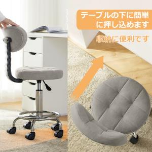 オフィスチェア パソコンチェア 丸椅子 おしゃ...の詳細画像3