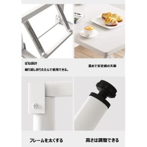 折りたたみデスク テーブル 机 組立不要 10...の詳細画像5