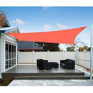 SUNNY GUARDひよけシェード 四角4×6m レッド 雨よけシェード 防水シェード 撥水シェード クールシェード サンシェード車