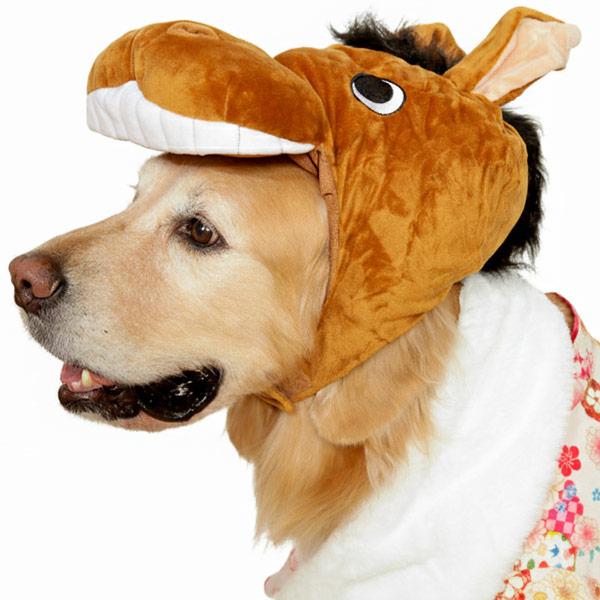 ［干支（午）のかぶりもの］お馬さんかぶり（大型犬用）（64643）