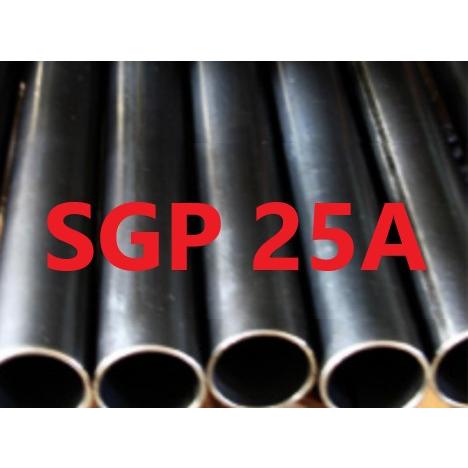 SGP 25A（34.0Φ*3.2t）　　L=401〜450mm カット販売　ニスなしSGP　丸パイ...