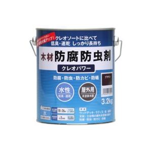 ペンキ 塗料 ニッペ 屋外木部 防腐 防カビ 防蟻 シロアリ予防 | 和信ペイント クレオパワー 3...