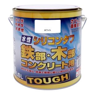 ペンキ 水性 塗料 ニッペ 水性つやあり高機能塗料 屋内外 低臭 | 水性シリコンタフ 1.6L