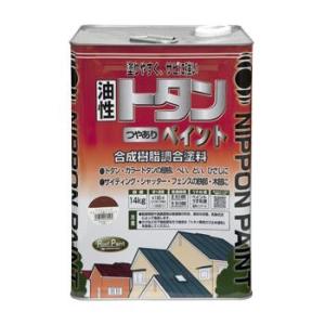 ペンキ 油性 塗料 ニッペ トタン屋根 耐久・密着性抜群 油性塗料 | トタンつやありペイント 14...