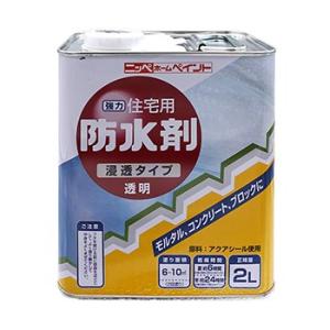 ペンキ ニッペ コンクリート・モルタル壁 防水 防カビ 防汚 ラッカー塗料 | 住宅用防水剤 2L ...