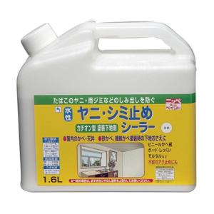 ペンキ 水性 塗料 ニッペ 室内壁 密着強化 水性塗料 | 水性ヤニ・シミ止めシーラー 1.6L 白