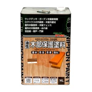 ペンキ 油性 ニッペ ウッドデッキ ガーデニング 防虫 防腐 防かび はっ水 | 油性木部保護塗料 ...