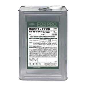 ペンキ 弱溶剤 塗料 ニッペ 業務用 屋内外 防藻・防かび 弱溶剤塗料 | FOR PRO 弱溶剤形ウレタン塗料 15kg 白