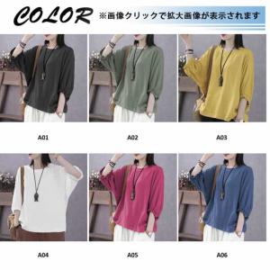 ブラウス Tシャツ レディース 夏 半袖 トッ...の詳細画像1