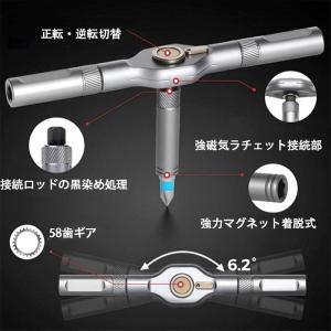 ドライバーセット 24in1 ラチェット 磁気...の詳細画像1