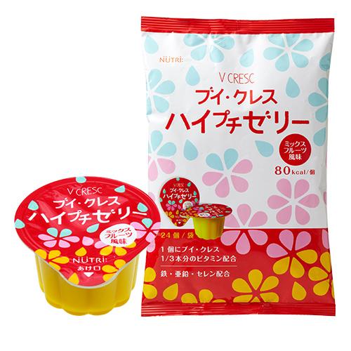 ブイ・クレス　ハイプチゼリー　ミックスフルーツ風味　23g×24個入　高カロリーゼリー　ニュートリー...