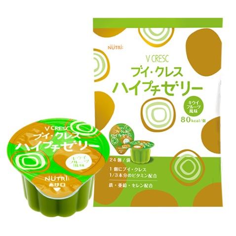 ブイ・クレス　ハイプチゼリー　キウイフルーツ風味　23g×24個入　高カロリーゼリー　ニュートリー　...