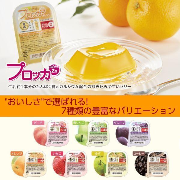 プロッカZn　80g　栄養補給ゼリー　ニュートリー　たんぱく質　カルシウム　亜鉛　いちご／ゆず／コー...