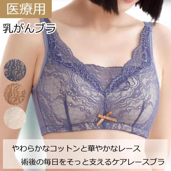 乳がん 全摘 ブラジャー 乳がんブラ ノンワイヤー 医療用ブラ 下着 ソフトブラ 敏感肌 おしゃれ ...