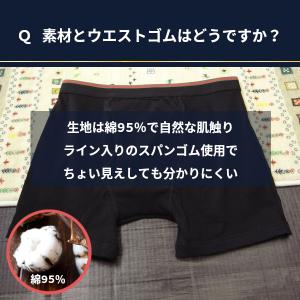 男性用 軽失禁 吸水ケア 30cc ボクサーパ...の詳細画像3