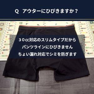 男性用 軽失禁 吸水ケア 30cc ボクサーパ...の詳細画像4