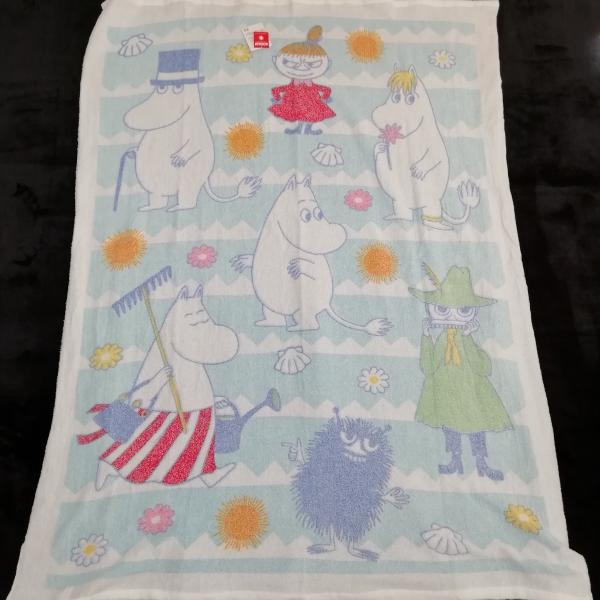 【薄手で持ち運びに便利】　ムーミン　軽量お昼寝ケット　タオルケット　110×150cm　ムーミンと仲...