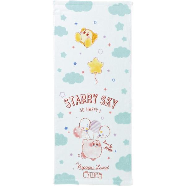 丸眞 フェイスタオル 任天堂 星のカービィ 34×80cm カービィ コットンキャンディ バルーン
