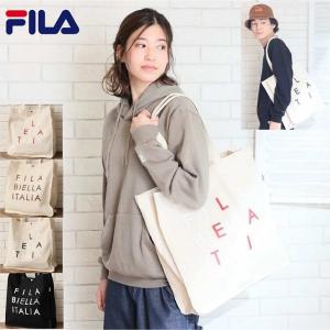 【FILA】 fila フィラ ボックス キャンバス トートバッグ A4 大容量 綿100％ コットン100% ユニセックス 男女兼用｜is-closet
