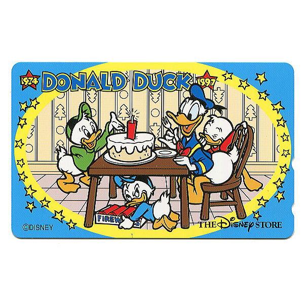 ディズニー　ドナルド　テレホンカード　1997年誕生日　6000枚限定　ディズニーストア　テレホンカ...