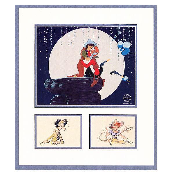 ディズニー　ペコス・ビル＆スルー・フット・スー　WDAAセル画ポストカード　『Pecos Bill ...