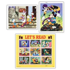 Disney（ディズニー） ウォルト・ディズニー 切手 使用済み4枚 発行国