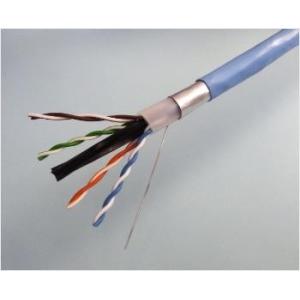 冨士電線　環境対応　Cat6A 屋内用STPケーブル　EM-FS-TPCC 6A 0.5mm×4P（薄青）　200m巻