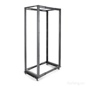 StarTech.com 4POSTRACK42 19インチ サーバーラック/42U/4ポスト オープンフレーム/奥行調整幅 59cm-104cm/D