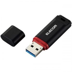ELECOM MF-DRU3064GBKR USBメモリー/USB3.2(Gen1)対応/キャップ式/データ復旧サービス付/64GB/ブラック｜is-link